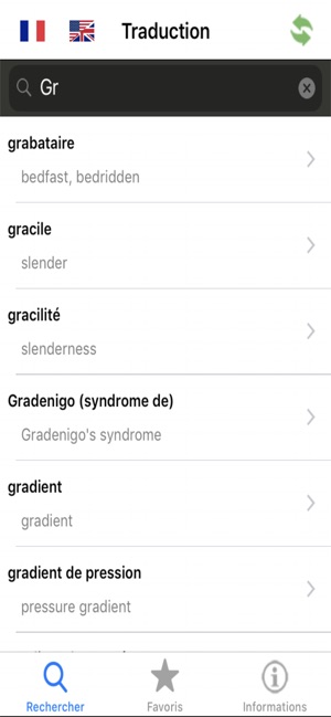 Dictionnaire Médecine bilingue(圖1)-速報App