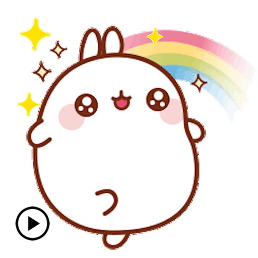 Animated Cute Molang Rabbit iOS App