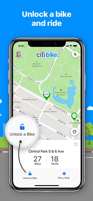 citi bike central park map