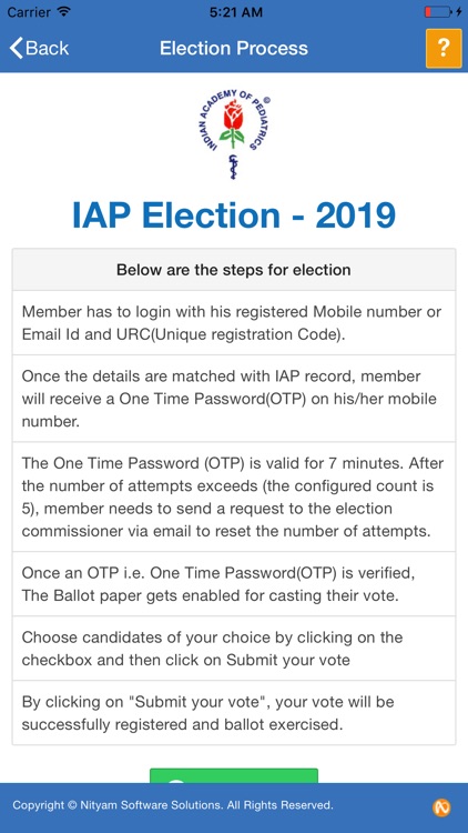 IAP Evote