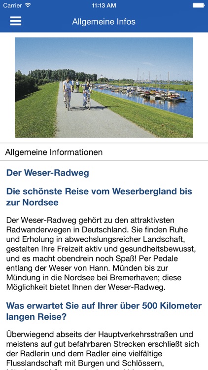 Offizielle Weser-Radweg-App