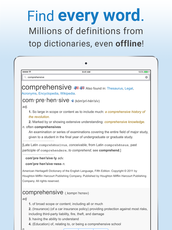 Dictionary. screenshot