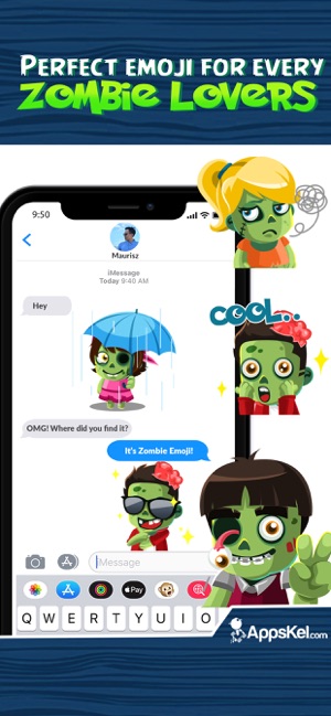 Zombies Emoji Stickers App(圖4)-速報App