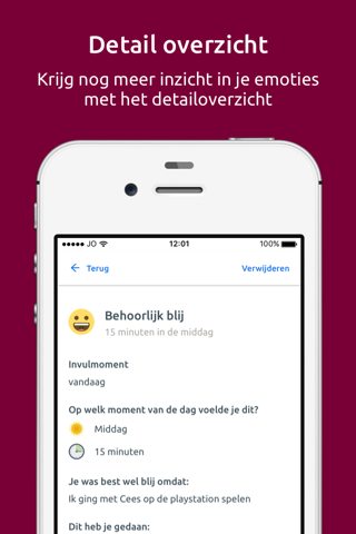 Emotiedagboek screenshot 3
