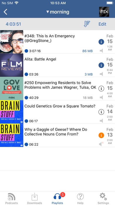 iCatcher! Podcast Player Screenshots