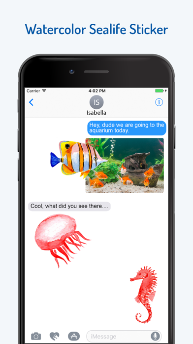 Watercolor Sea Life Emojis screenshot 3