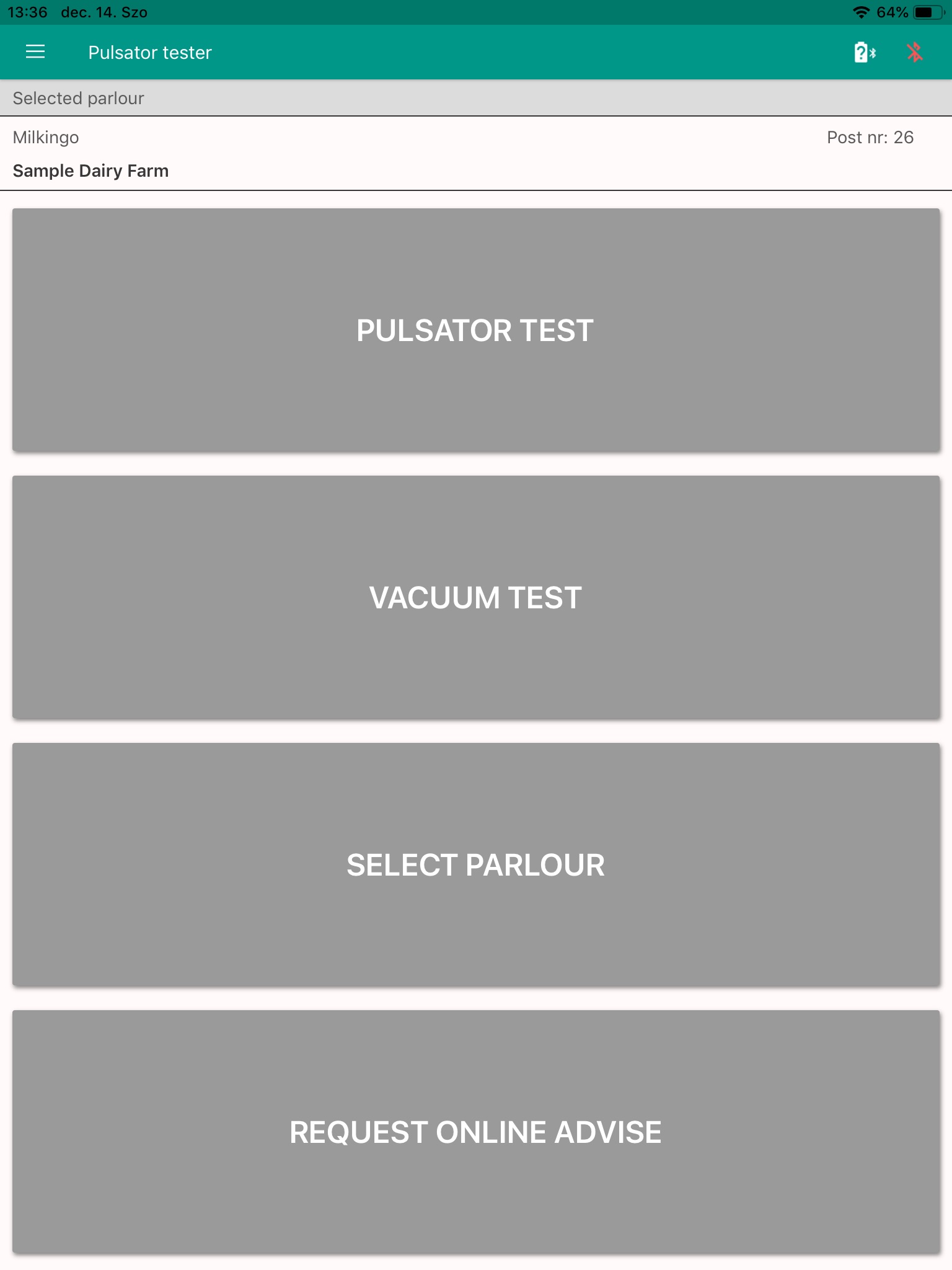 Dairy Pulsator Tester screenshot 3