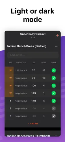 Screenshot 7 Bolt - Workout Tracker Gym Log iphone
