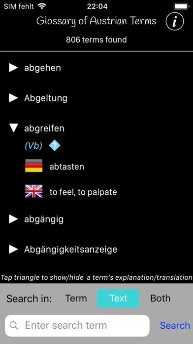 Glossary of Austrian Terms screenshot 3