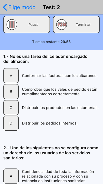 How to cancel & delete TestOpos Celador Sanitario from iphone & ipad 4