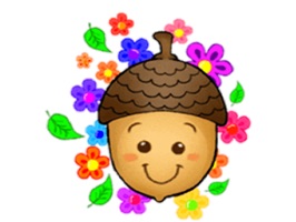 Cute Acorn AcornMoji Sticker