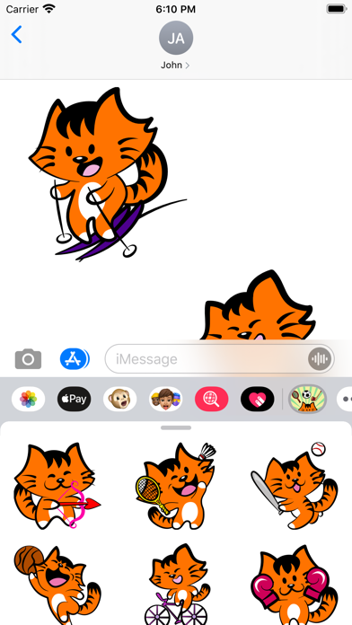 Kikimoji Sports - Cat Stickers screenshot 4