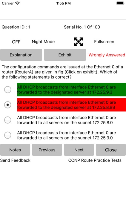 ExamSim For CCNP Route 300-101 screenshot-8