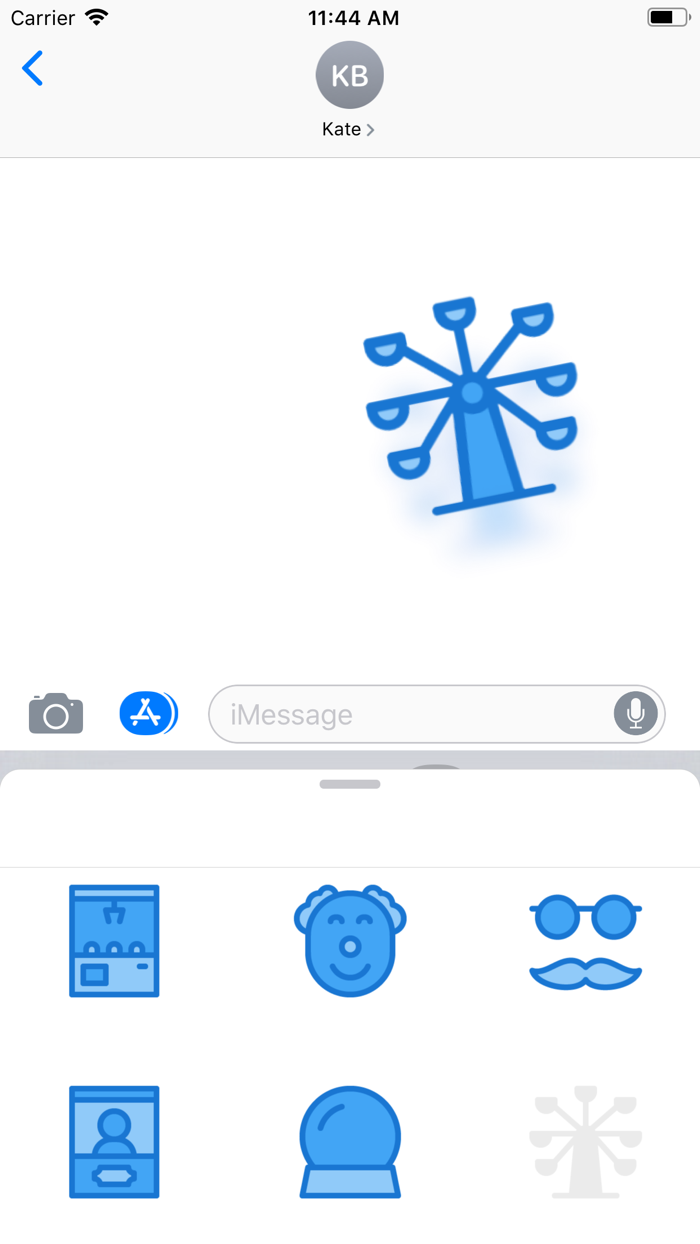 Blue Carnival Stickers