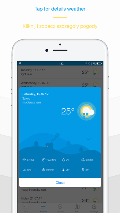 Weather 16 days forecast screenshot 4