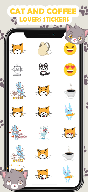 Cats and Coffee Lovers Sticker(圖2)-速報App