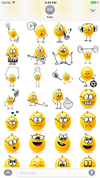 Stick Emoji Smiley Stickers