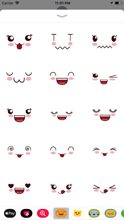 cute face emoji sticker