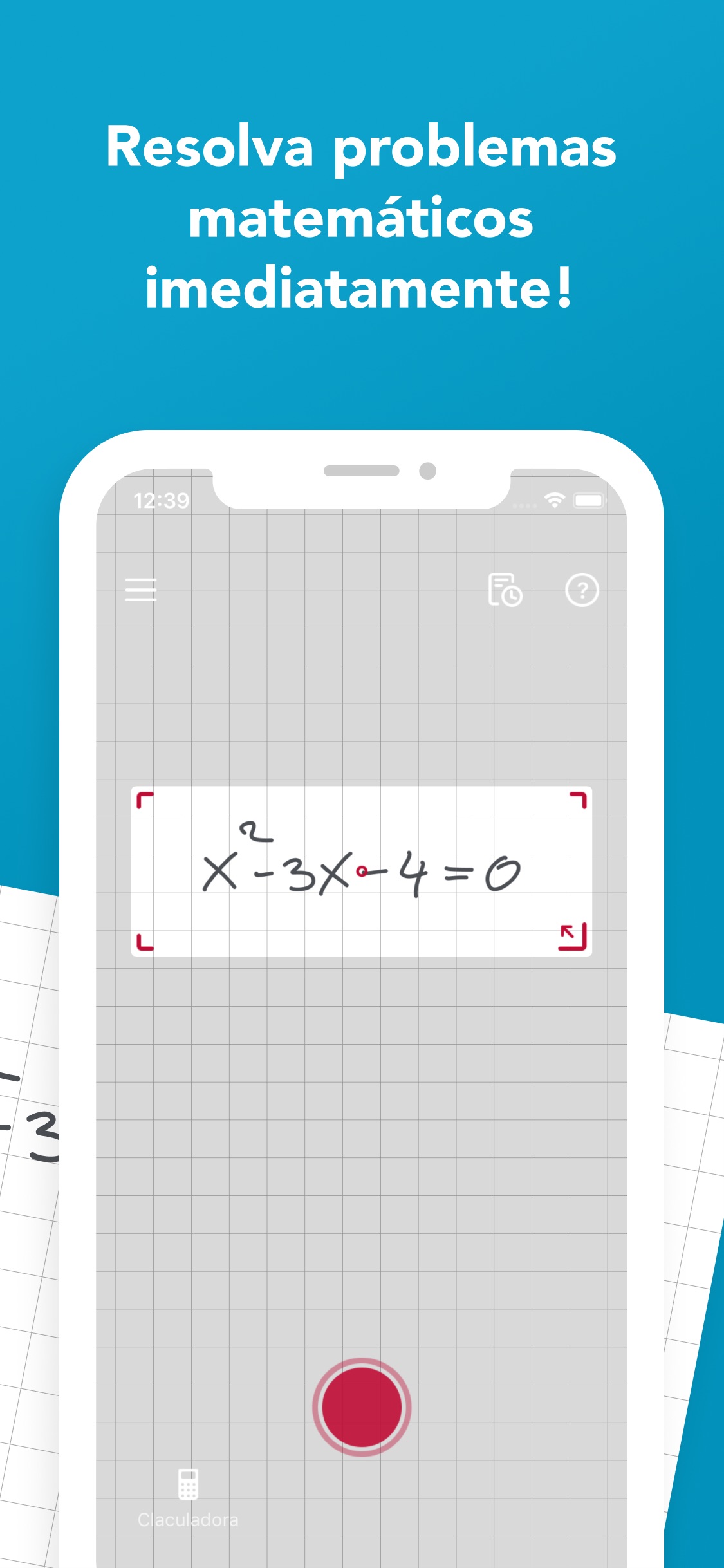 Screenshot do app Photomath