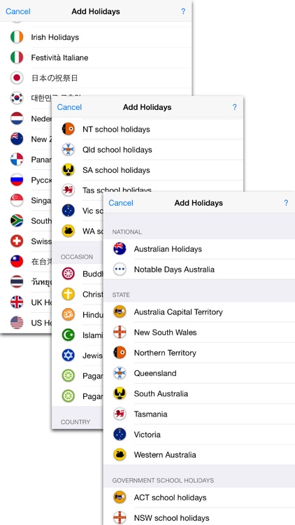 Australian Holidays