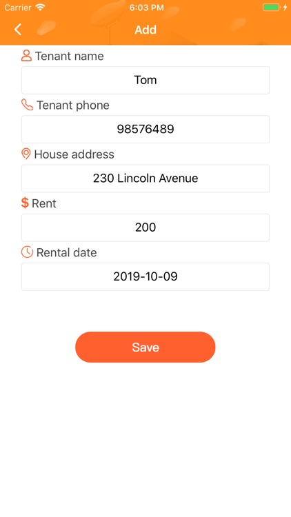 Monthly Rent - Landlord Record