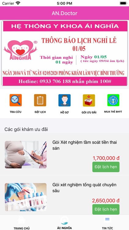 Andoctor - Đặt khám Online