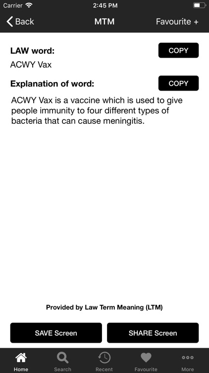 Medicine Terms Meaning