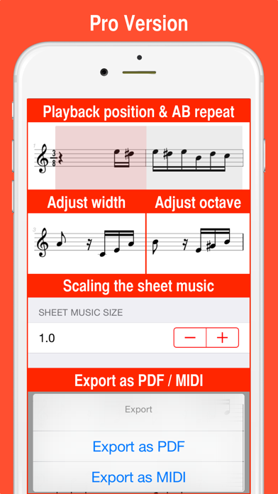 How to cancel & delete MIDI Score from iphone & ipad 4