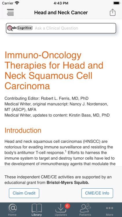 Head and Neck Cancer @PoC