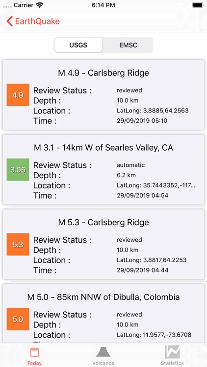 EarthQuakes Map & Volcanoes screenshot-7