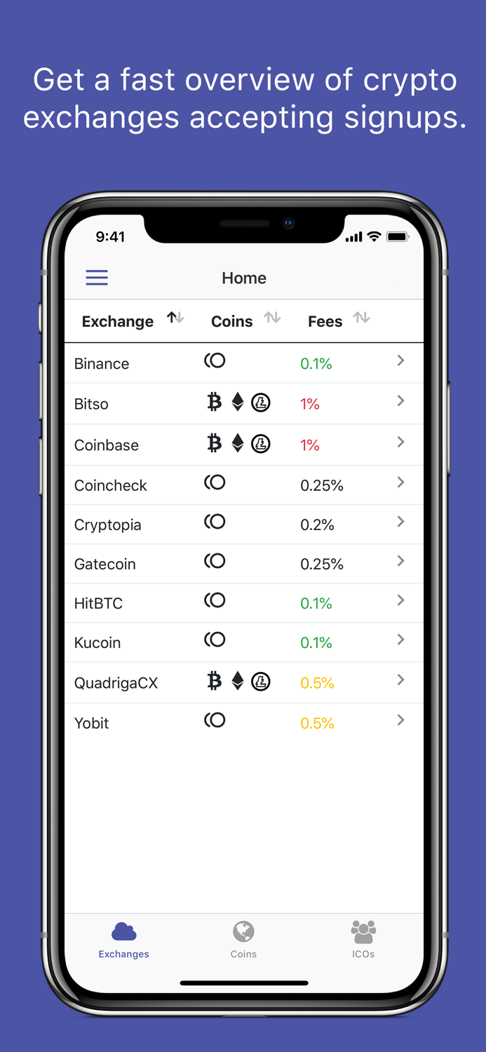 Crypto Exchanges Mobile