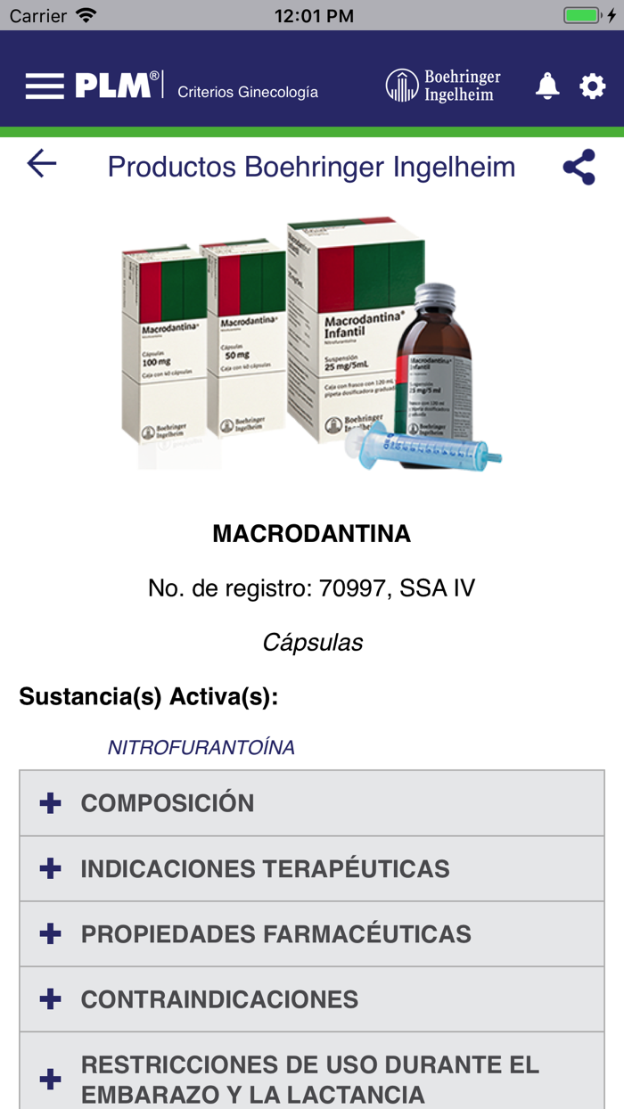 PLM Criterios Ginecología