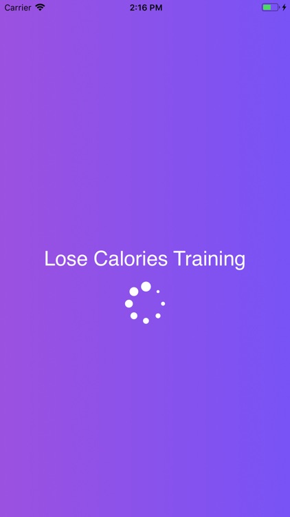 Lose Calories Training