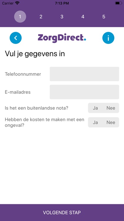 ZorgDirect Declaratie App