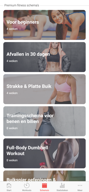 Verrassend Fitness Schema Vrouwen in de App Store KU-27