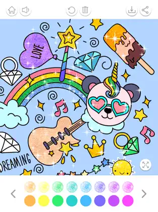 Captura 3 Kawaii Juegos de Pintar Brillo iphone