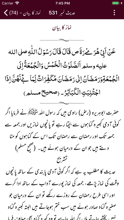 Mishkaat Shareef |Arabic |Urdu screenshot-7