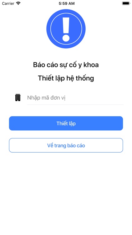 Báo cáo sự cố y khoa