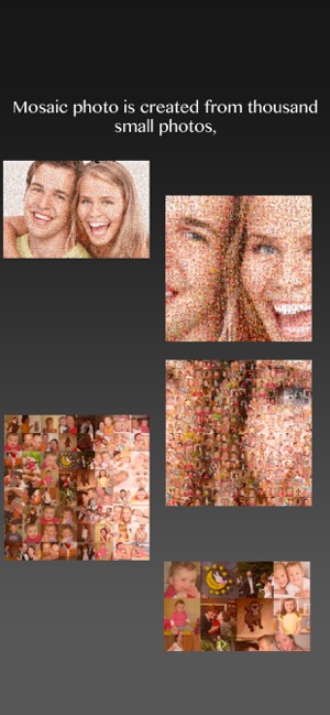 Mosaicify: Photo mosaic app