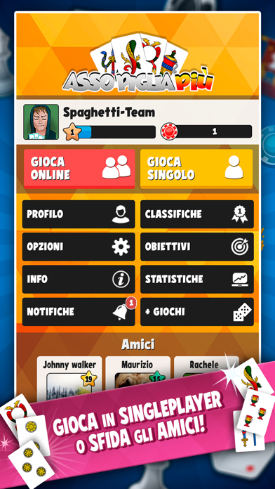 Assopiglia Più Giochi di Carte screenshot 3