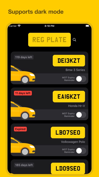 MOT Reminders & MOT History UK screenshot-3
