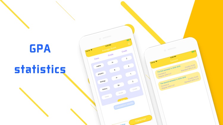 Average Score:GPA Statistics