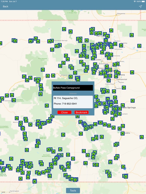 Screenshot #5 pour Colorado : Campgrounds & RV's