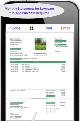 LawnCare Pro Invoicing & More screenshot 4