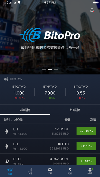 BitoPro虛擬貨幣交易所 screenshot 2