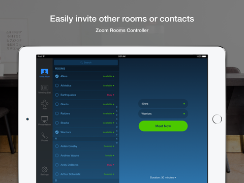 Zoom Rooms - náhled
