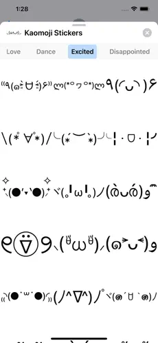 Captura de Pantalla 6 Kaomoji Stickers iphone