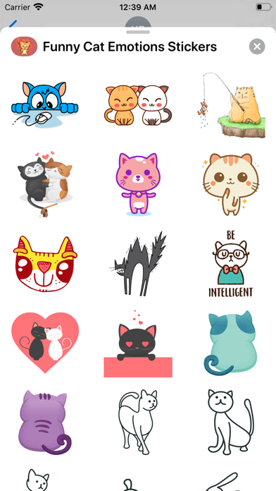 Funny Cat Emotions Stickers screenshot 3