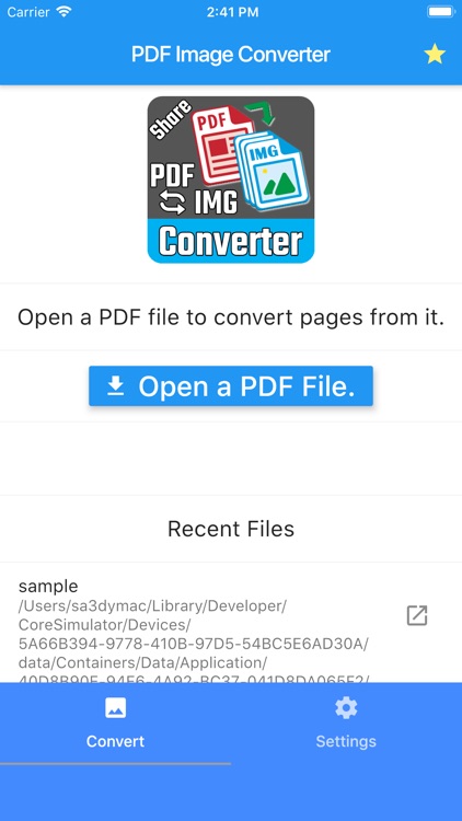 PDF to Images Saver and Sharer