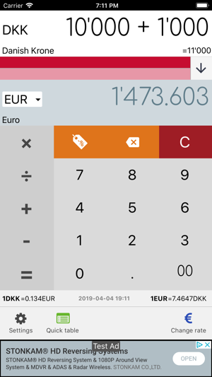 Danish Krone DKK converter